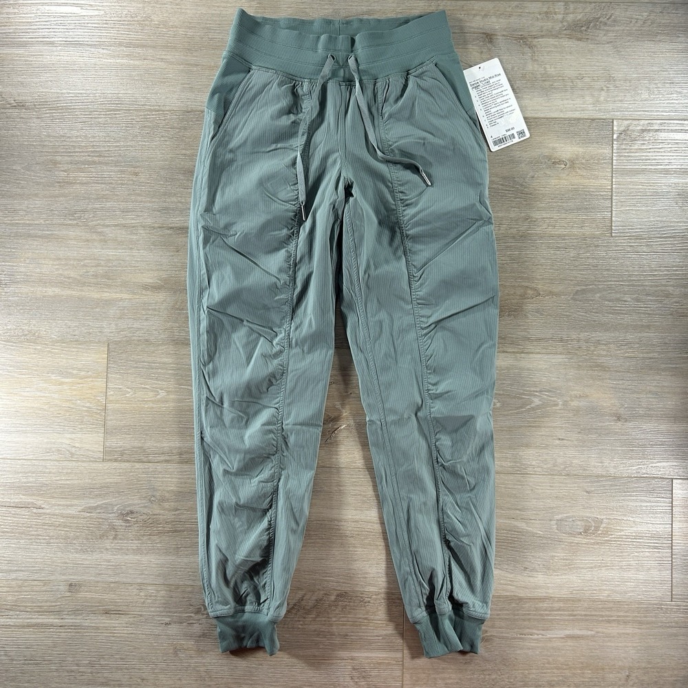 Lululemon Size 4 Dance Studio Mid-Rise Jogger *Lined Crater Blue Adjustable